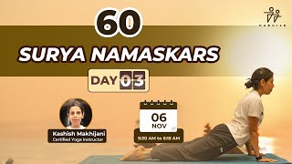 Surya Namaskar Challenge  Day 3 by Kashish Makhijani [upl. by Okoy]