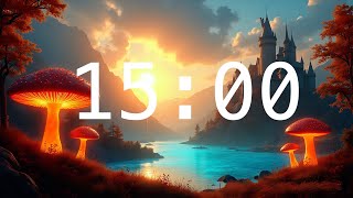 15 Minute Timer  Relaxing Music  Autumn Castle Fantastical World 🏰 [upl. by Nivrem801]