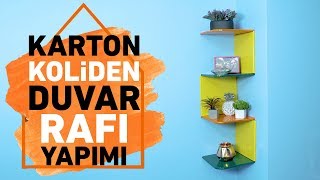 Karton Koliden Duvar Rafı Nasıl Yapılır Dekorasyon Fikirleri  Koçtaş ile Nasıl Yapılır [upl. by Oznofla]