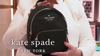 backtoschool and work planners backpacks amp iphone cases  talking shop  kate spade new york [upl. by Eidnalem]