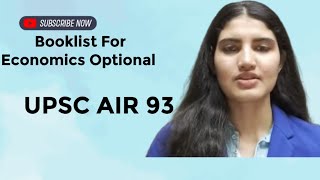 4Booklist For Economics Optional by Aishwarya Sheoran UPSC CSE 2019 AIR 93 [upl. by Yroj]