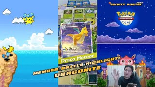 Pokemon TCG Pocket  Group Member challenge highlight Dragonite Comeback [upl. by Orfinger]