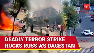 Russia Under Attack Terrorists Storm Church Synagogue In Dagestan Region Several Killed amp Injured [upl. by Nevin883]