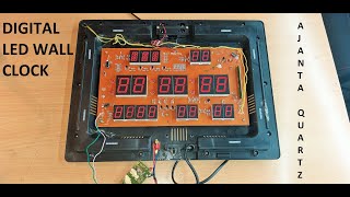 digital wall clock repair  ajanta quartz led digital clock  led digital clock fix [upl. by Aliuqehs967]