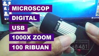 Unbox USB Microscope 1000x Zoom Murah Berkualitas Hanya 100 Ribuan Saja [upl. by Alrad]