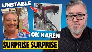 A REAL CRUISE KAREN Fire Cancels Carnival Cruises Panama Canal Cruises In Trouble [upl. by Boyse]