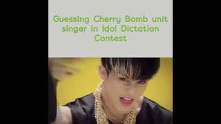 Eunhyuk guessed Cherry Bombs unit singer on Idol Dictation Contest [upl. by Ardnasella124]