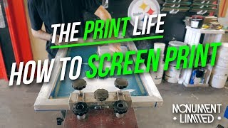 How To Screen Print Smooth Plastisol Ink Tutorial  client screen print job feature [upl. by Melak]