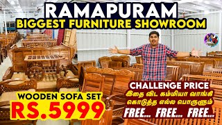 Biggest Showroom in Ramapuram Market 😯இத விட கம்மியா வேற எங்காச்சு கொடுத்தா எல்லா பொருட்களும் FREE😲 [upl. by Jensen644]