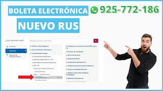 quotBoleta Electrónica en RUS 2023 Guía Paso a Paso para Emitirla con Éxitoquot [upl. by Einnaj]