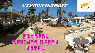 Crystal Springs Beach Hotel Pernera Cyprus  A Tour Around [upl. by Rumilly]