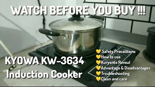 KYOWA KW3634 Induction Cooker Buyers Guide  Mommy Chie [upl. by Ailuig]