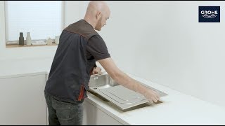 Installatievideo van een GROHE keukenspoelbak [upl. by Hurst541]