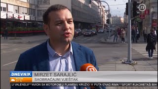 O korištenju mobitela u vožnji Mirzet Sarajlić za Nova BH [upl. by Hsekin]