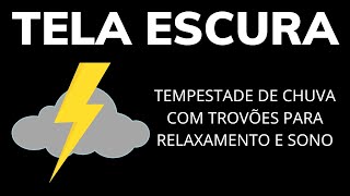 Tempestade de Chuva com Trovões para Relaxamento e Sono [upl. by Ahtelra]