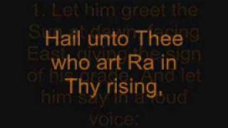 Overture from The Rite of Sol with text from Liber Resh vel Helios [upl. by Wheeler34]