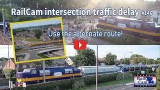 RailCam Intersection Traffic delay 146 [upl. by Lebasile]