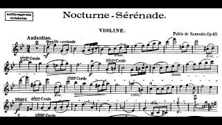 Sarasate  NocturneSérénade Op 45 in Bflat Major Sheet Music [upl. by Gnohp]