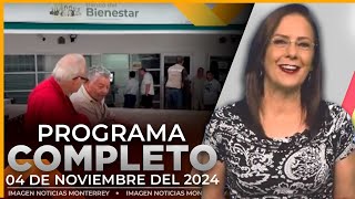 Noticias MTY con Claudia Ovalle  Programa Completo 4 de noviembre de 2024 [upl. by Cohla]