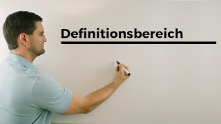 Definitionsbereich bei Funktionen  Mathe by Daniel Jung [upl. by Monjo]