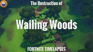 The Destruction of Wailing Woods  Fortnite Timelapse 1 [upl. by Aidan]