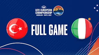 Turkey v Italy  Full Basketball Game  FIBA U20 European Championship 2023 [upl. by Ahseirej]