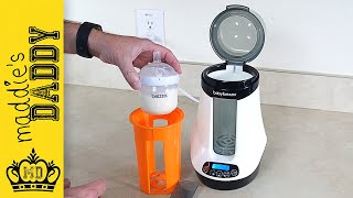 How to Use the Baby Brezza Bottle Warmer  Safe  Smart [upl. by Inatirb]