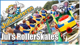 👟Juls RollerSkates🎢 Onride Roller Coaster🐁Julianatoren Theme Park Apeldoorn [upl. by Abibah]