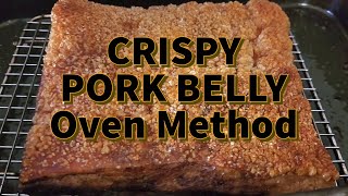 Crispy Pork Belly Full proof crispy pork skin amp juicy meat start to finish in the oven Its EPIC [upl. by Aslehc]