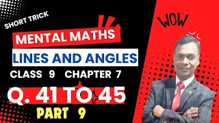 How to solve Lines and Angles MENTAL MATHS Class 9th chapter 6 what is complement part 9 [upl. by Adyan]