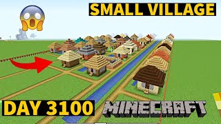 I build Small Village in Minecraft Creative mode 2023 Day 3100 [upl. by Kemme]