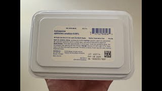 Cequa Eye Drops Unboxing cyclosporine ophthalmic [upl. by Ranchod812]