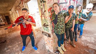 ESCONDE ESCONDE NO HOSPITAL ABANDONADO COM AIRSOFT EP14 [upl. by Antonella]