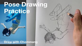 How to draw the Body Diving Pose [upl. by Alemac926]