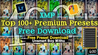 Free 100 xmp presets download  Free lightroom premium presets  Best xmp presets download bangla [upl. by Felise669]