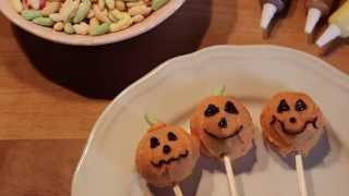 DIY Halloweeni Tök Popcake  Sütinyalóka [upl. by Anasxor211]