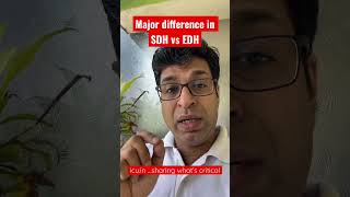 icushort 27 The major difference between SDH and EDH [upl. by Esele]