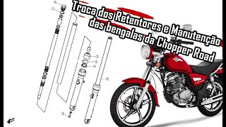 Reparando as Bengalas da Chopper Road 150 [upl. by Acnaib714]