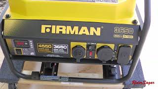 UNBOXING  Firman 120v240v Generator unboxing and startup [upl. by Yared]