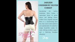 Style in this stylish amp curvy looking Underbust Corset in Silver [upl. by Ennayhc397]