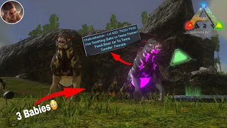 MAX LEVEL CHALICOTHERIUM TAMING AND BREEDING ARK SURVIVAL EVOLVED MOBILE [upl. by Laurene]