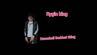 Rygin king  Dancehall Baddest thing  lyrics [upl. by Oivat765]