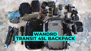 WANDRD 45L Transit Backpack  What actually Fits [upl. by Norvol]