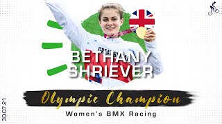 Bethany Shriever makes history by claiming BMX Racing gold  Tokyo 2020 Olympics [upl. by Adamok]