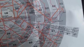 VVS Stuttgart Tarifzonen UBahn and SBahn Zone Prise Map  Karte Metro Subway Train [upl. by Enilarak757]