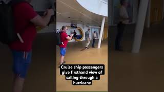 Cruise ship passengers give firsthand view of sailing through a hurricane hurricane cruise [upl. by Robyn]