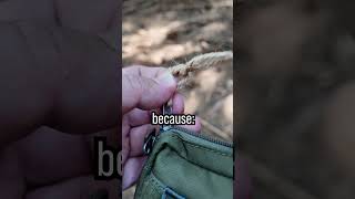 🪖 US Ranger Lighter Hack with Hemp Cord 🔥 survival [upl. by Alleda]