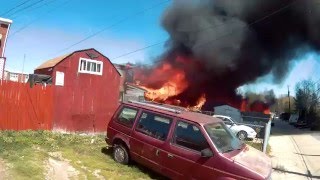 6 houses burn on Yarnall Rd in Baltimore 14 [upl. by Amice]