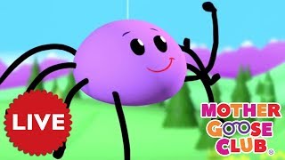 LIVE NURSERY RHYMES  Itsy Bitsy Spider  Baby Songs  Mother Goose Club COMPILATION  NURSERY RHYME [upl. by Artenak]