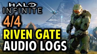 Riven Gate All Audio Logs Locations  Halo Infinite Collectibles Guide [upl. by Dnomyar]